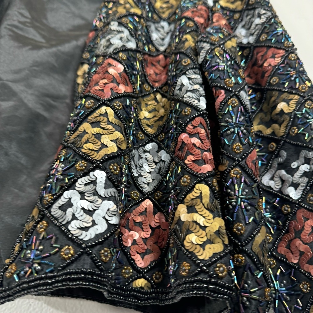 Niteline Black and Gold Embellished Blazer - Picture 5 of 15